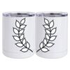 10 oz. White Stainless Steel Short Tumbler Thumbnail
