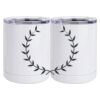 10 oz. White Stainless Steel Short Tumbler Thumbnail