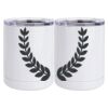 10 oz. White Stainless Steel Short Tumbler Thumbnail