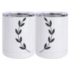 10 oz. White Stainless Steel Short Tumbler Thumbnail