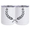 10 oz. White Stainless Steel Short Tumbler Thumbnail