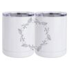 10 oz. White Stainless Steel Short Tumbler Thumbnail
