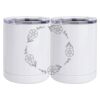 10 oz. White Stainless Steel Short Tumbler Thumbnail