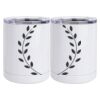 10 oz. White Stainless Steel Short Tumbler Thumbnail