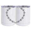 10 oz. White Stainless Steel Short Tumbler Thumbnail