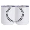 10 oz. White Stainless Steel Short Tumbler Thumbnail