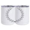 10 oz. White Stainless Steel Short Tumbler Thumbnail