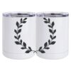 10 oz. White Stainless Steel Short Tumbler Thumbnail