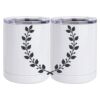 10 oz. White Stainless Steel Short Tumbler Thumbnail