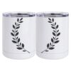 10 oz. White Stainless Steel Short Tumbler Thumbnail