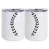 10 oz. White Stainless Steel Short Tumbler Thumbnail