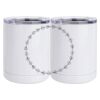 10 oz. White Stainless Steel Short Tumbler Thumbnail