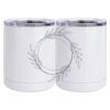 10 oz. White Stainless Steel Short Tumbler Thumbnail