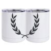 10 oz. White Stainless Steel Short Tumbler Thumbnail