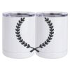 10 oz. White Stainless Steel Short Tumbler Thumbnail