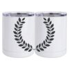10 oz. White Stainless Steel Short Tumbler Thumbnail