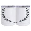10 oz. White Stainless Steel Short Tumbler Thumbnail
