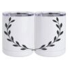 10 oz. White Stainless Steel Short Tumbler Thumbnail