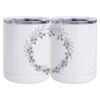 10 oz. White Stainless Steel Short Tumbler Thumbnail