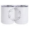 10 oz. White Stainless Steel Short Tumbler Thumbnail