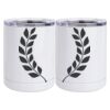 10 oz. White Stainless Steel Short Tumbler Thumbnail