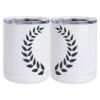 10 oz. White Stainless Steel Short Tumbler Thumbnail