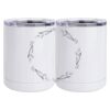 10 oz. White Stainless Steel Short Tumbler Thumbnail