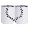 10 oz. White Stainless Steel Short Tumbler Thumbnail