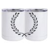 10 oz. White Stainless Steel Short Tumbler Thumbnail