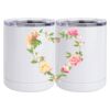 10 oz. White Stainless Steel Short Tumbler Thumbnail