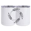 10 oz. White Stainless Steel Short Tumbler Thumbnail