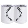 10 oz. White Stainless Steel Short Tumbler Thumbnail