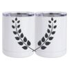 10 oz. White Stainless Steel Short Tumbler Thumbnail