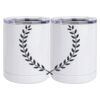 10 oz. White Stainless Steel Short Tumbler Thumbnail
