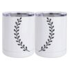 10 oz. White Stainless Steel Short Tumbler Thumbnail