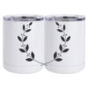 10 oz. White Stainless Steel Short Tumbler Thumbnail