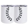 10 oz. White Stainless Steel Short Tumbler Thumbnail