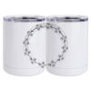 10 oz. White Stainless Steel Short Tumbler Thumbnail