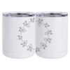 10 oz. White Stainless Steel Short Tumbler Thumbnail