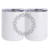 10 oz. White Stainless Steel Short Tumbler Thumbnail