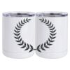 10 oz. White Stainless Steel Short Tumbler Thumbnail