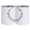 10 oz. White Stainless Steel Short Tumbler Thumbnail