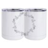 10 oz. White Stainless Steel Short Tumbler Thumbnail