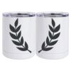 10 oz. White Stainless Steel Short Tumbler Thumbnail