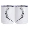 10 oz. White Stainless Steel Short Tumbler Thumbnail