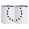 10 oz. White Stainless Steel Short Tumbler Thumbnail