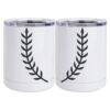 10 oz. White Stainless Steel Short Tumbler Thumbnail