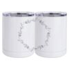 10 oz. White Stainless Steel Short Tumbler Thumbnail