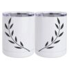 10 oz. White Stainless Steel Short Tumbler Thumbnail