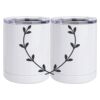 10 oz. White Stainless Steel Short Tumbler Thumbnail